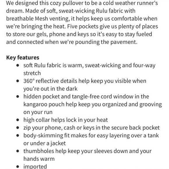 Lululemon Base Runner 1/2 Zip Herringbone Pullover Jacket - Picture 2 of 7